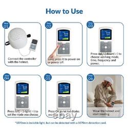 1070nm Near Infrared Light Therapy Brain Helmet for Parkinson Alzheimer Aphasia