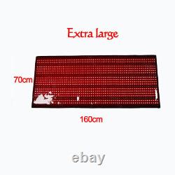1260 LEDs Near Infrared Red Light Therapy Pad Mat for Full Body Back Pain Relief