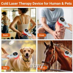 1760mW Cold Laser Therapy Device LLLT Powerful Handheld Pain Relief Humans Pets