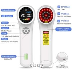 1760mW Cold Laser Therapy Drug-Free NIR Light Physiotherapy for Pain Relief