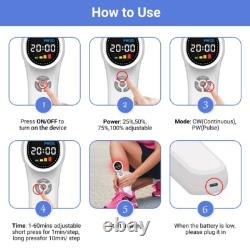 1760mW Cold Laser Therapy Drug-Free NIR Light Physiotherapy for Pain Relief