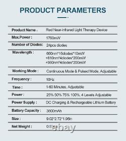 1760mW LLLT Cold Laser Red Light Therapy Machine for Home and Clinic Pain Relief