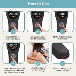 1760mW Red Infrared Light Therapy for Pain Relief Cold Laser Treatment Device