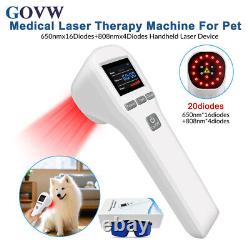 20 Diodes Laser Therapy Machine Powerful Red Light Pain Relief for Vet Human
