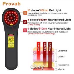 24 Diodes/660-910nm Frovab Home Cold Laser Therapy for Nerve Regeneration, 1760mW