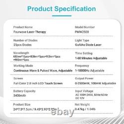 2500mW Class 4 Laser Therapy Handheld Device for Targeted Pain Relief & Recovery