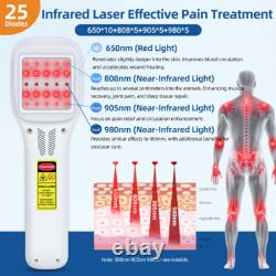 2500mW Cold Laser Therapy Device Pain Relief LLLT Soft Red Light Lazer Treatment