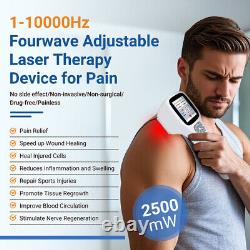 2500mW Pain Relief Device Home Portable Laser Therapy RedLight Healing Arthritis