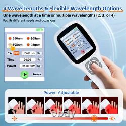 2500mW Pain Relief Device Home Portable Laser Therapy RedLight Healing Arthritis