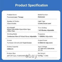 2500mW Pain Relief Laser Therapy Apparatus Physical Therapy Laser Therapeutic