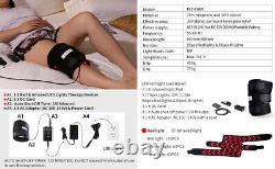 2in1 880nm Near Red Light Therapy Wrap Belt for Knee Joint Arthritis Pain Relief