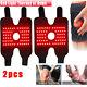 2pcs Red Led Light Knee Therapy Device Near Infrared Heating Pad For Pain Relief