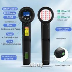 3000mW Red Light Laser Therapy LLLT Machine for Muscle Pain Relief High Power