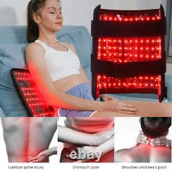 30W 660nm&850nm Near Infrared Red Light Therapy Waist Wrap Pad Belt Pain Relief