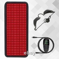 360 LEDs 850&660nm Red Light Therapy Pad Infrared Device Back Muscle Pain Relief