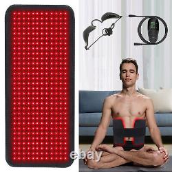 360 LEDs 850&660nm Red Light Therapy Pad Infrared Device Back Muscle Pain Relief