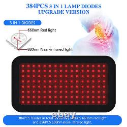 384 Laser LED Red Light Therapy Wrap Devices for Body Belt NIR 880nm Back Waist