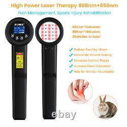 3With3000mW Cold Laser Class 4 Red Infrared Light Therapy Device for Pain Relief