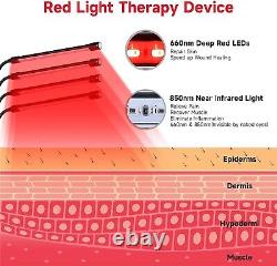 420 LED Red Light Therapy Lamp Near Infrared Panel Relief Pain 660/850nm