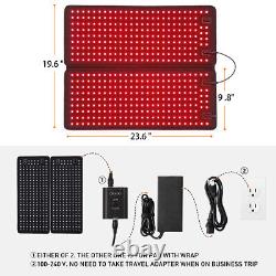 45W Full Body Therapy Lights Panel Red Near 660nm 880nm Infrared Belt Anti Aging