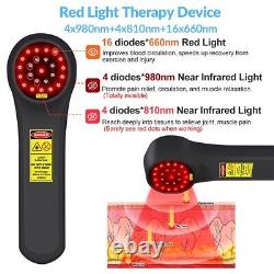 4x980nm+4x810nm+16x660nm, 24 Diode Beads Soft Healing Laser For Body Pain Relief