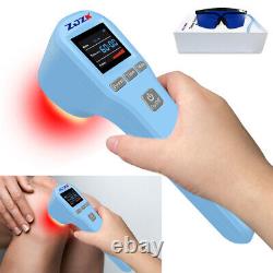 650nm+808nm Cold Laser Red Light Therapy Device LLLT for Knees Joints Pain 880mW