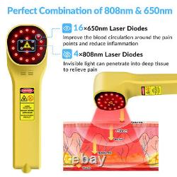 650nm 808nm Cold Laser Red Light Therapy For Home Use Human and Pets Pain Relief