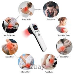 650nm+808nm Cold Laser Therapy for Humans Animals Pain Relief Red Light Device