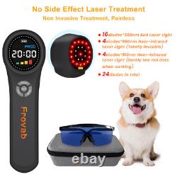 660+810+980nm Frovab Class 4 Phototherapy Light Therapy for Dogs, Acutes Otitis