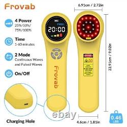 660/810/980nm Home Cold Laser Treatment, Frovab Red Light Therapy for Pain Relief