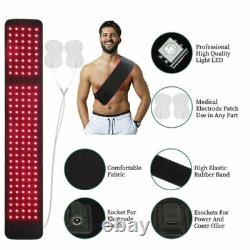 660&880nm Infrared Red Light Therapy Belt Back Waist Foot Pad for Pain Relief