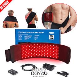 660nm 40W Near Infrared Red Light Therapy Warp Waist Back Neck Belt Pain Relief