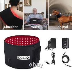 660nm 40W Near Infrared Red Light Therapy Warp Waist Back Neck Belt Pain Relief