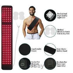 660nm&880nm Infrared Red Light Therapy Wrap Pad For Back Waist Foot Pain Relief