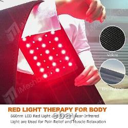 660nm 880nm Red Near Infrared Light LED Therapy Waist Wrap Pad Belt Pain Relief