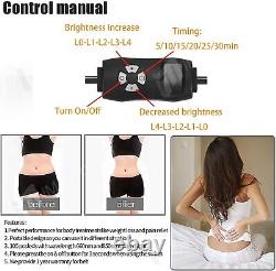 660nm 880nm Red Near Infrared Light LED Therapy Waist Wrap Pad Belt Pain Relief
