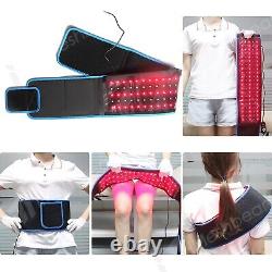 660nm 880nm Red Near Infrared Light LED Therapy Waist Wrap Pad Belt Pain Relief