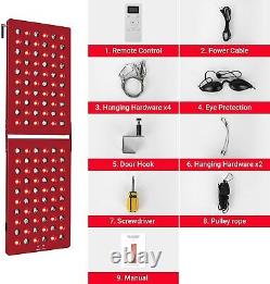 660nm Red & 850nm Infrared Light Therapy Door Hanging Panel Pain Relief Sliming