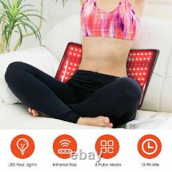 660nm Red &850nm Infrared Light Therapy Waist Wrap Pad Belt Pain Relief Sliming