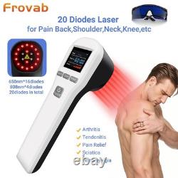 808nm NIR + 650nm Red Light Therapy Laser Device Joint/ Muscle/ Back Pain Relief