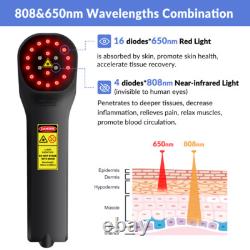 808nm NIR + 650nm Red Light Therapy Laser Device Joint/ Muscle/ Back Pain Relief