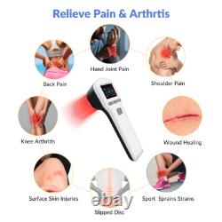 808nm NIR + 650nm Red Light Therapy Laser Device Joint/ Muscle/ Back Pain Relief