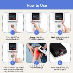 808nm NIR + 650nm Red Light Therapy Laser Device Joint/ Muscle/ Back Pain Relief