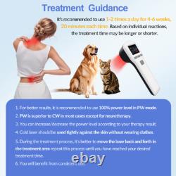 808nm NIR + 650nm Red Light Therapy Laser Device Joint/ Muscle/ Back Pain Relief