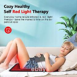 850&660nm LED Infrared Red Light Therapy Pad Mat Device Back Muscle Pain Relief