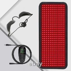 850&660nm LED Infrared Red Light Therapy Pad Mat Device Back Muscle Pain Relief