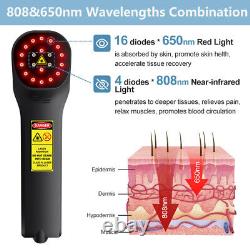 880mW 650+808nm Medical Red Light Laser Therapy for Arthritis Pain Good for Pets