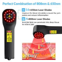 880mW 650nm 808nm Cold Laser Therapy for Dogs Human Pain Relief Wound Healing