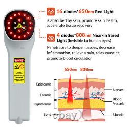 880mW Cold Laser Therapy for Arthritis Pain LLLT Device Red Light for Human Pets
