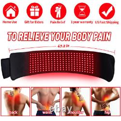 880nm Infrared Red Light Therapy Device Red light Waist Belt For Pain Relief